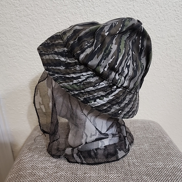 Vintage Original Jones Water Repellent Bucket Hat Camo/mesh Made in USA Sz S Kid - Picture 4 of 7